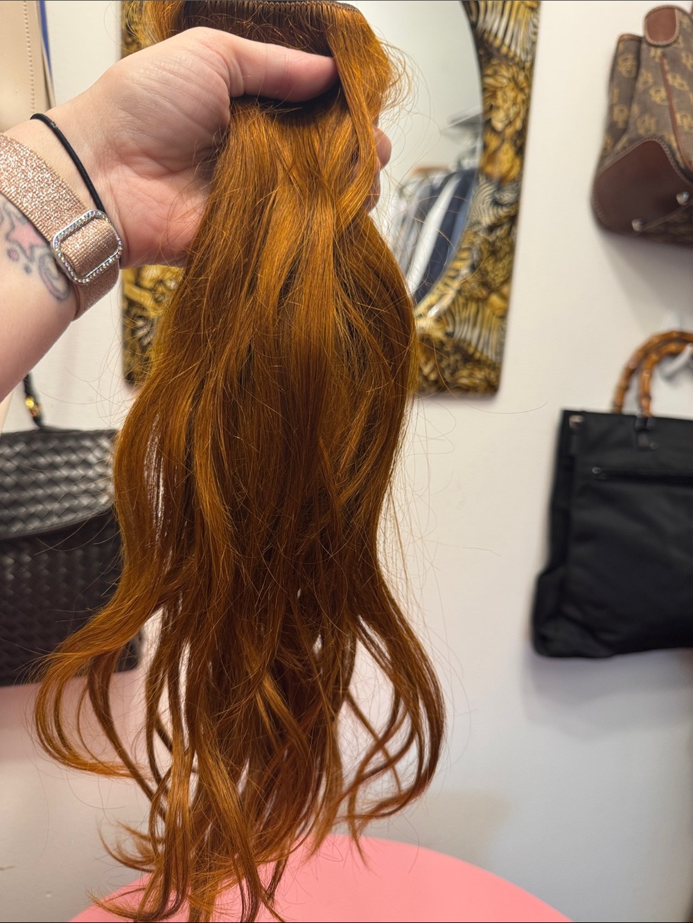 Goo Goo Copper 18” Clip-In Hair Extension - Copper Red